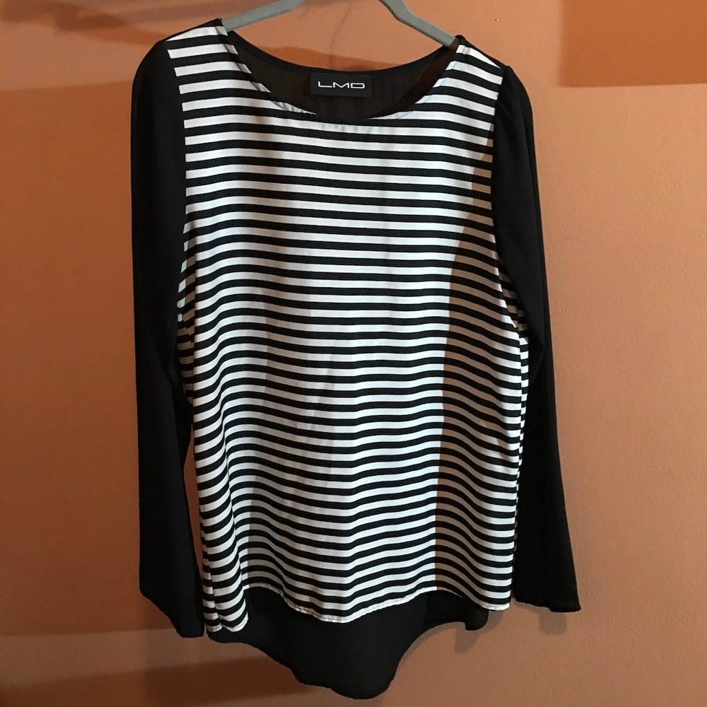 Horizontal stripe size S LMD top